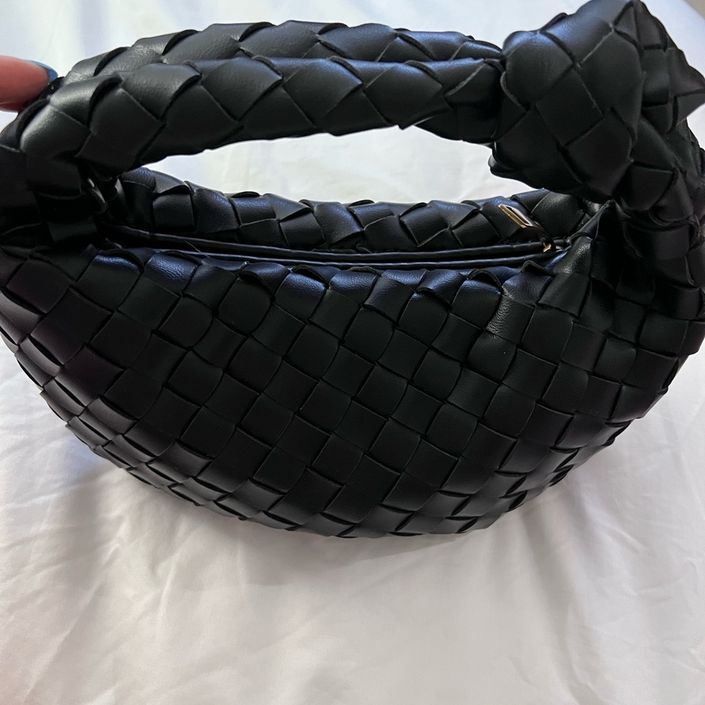 Mini Jodie top knot woven purse